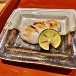 銀座 しのはら - 虎河豚の焼き白子