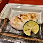 銀座 しのはら - 虎河豚の焼き白子