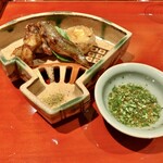 銀座 しのはら - すっぽん 山椒と本諸子 木の芽酢