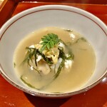 銀座 しのはら - 伊勢海老と蛤のお椀 チリ酢