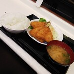 Michino Shokudou Yahatatei - アジフライ定食750円