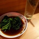 博多のおでん - 春菊&菜の花&ハイボール