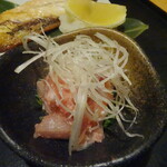 和食処 八田 - 日替わりさかな定食「サバ文化干し」の海鮮ネギトロ