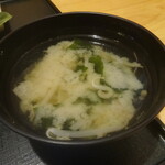 Washokudokoro Hatta - 日替わりさかな定食「サバ文化干し」の味噌汁