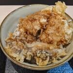 ゆで太郎 - ミニとり舞茸天丼