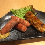 牛たん料理 大黒や - ちょうい飲みのセット　つくね・ソーセージ