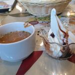 ミラマハル - ソフトクリームとスープの温冷おかわり