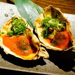 Tori to sakanato uma sake umisuzume - 牡蠣の雲丹ソース焼き