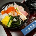 Kaishoku Uosada - 当店自慢のぶっかけ海鮮丼！！