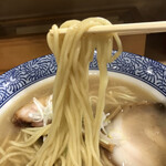 長州ラーメン万龍軒 - 麺のアップ