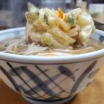 加賀 - 横からかき揚げ＋温泉玉子