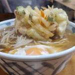 加賀 - 横からかき揚げ＋温泉玉子