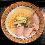 麺創 なな家 - ・猪とエビらー油のお正月坦々麺 980円
      ・肉増し 350円