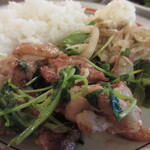 小さな街の食堂 cafe MISTY - 鶏肉とシャキシャキ豆苗が良く合う