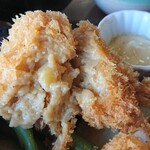 きらく - カニコロッケ断面