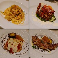トラットリア キッコ - ○白身魚のラグーソース　サフラン風味
                    自家製ラザニア
                    豚フィレ
                    イベリコ豚のグリル