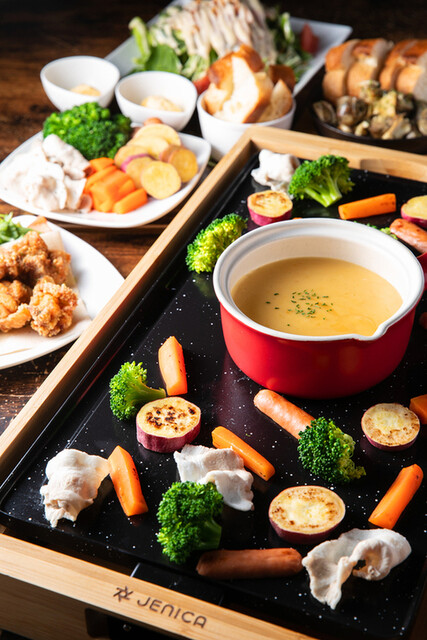 ハイジチーズライン】スイス製フォンデュセット フォーク付き チーズ