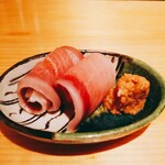 鮨 尚充 - ブリ  山ワサビ