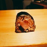 鮨 尚充 - あん肝と スイカの奈良漬け 巻き