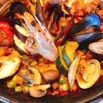 ティオペぺ - ミックスパエリヤ　今回はイベリコ豚が入っていた！