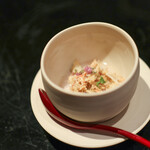 かわ村 - 2020年1月再訪：毛蟹と里芋のフランのアグロドルチェソース☆