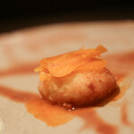 かわ村 - 2020年1月再訪：ズワイガニのクロケッタ フルーツトマトのソース☆