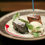 かわ村 - 2020年1月再訪：黒胡麻のカタラーナとフロマージュブランのジェラート☆