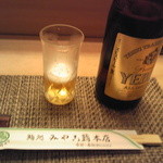 すし処 みや古分店 - 恵比寿ビールでスタート