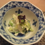 すし処 みや古分店 - 芽みつばの真鯛白子和え