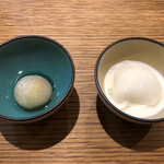 中国菜 火ノ鳥 - キクラゲの団子とバニラ杏仁豆腐