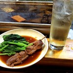 博多のおでん - 砂肝&春菊&ハイボール