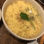 炭火焼肉 新家 - 玉子スープ 350円