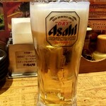 腹八分目 - 生ビール：280円+税