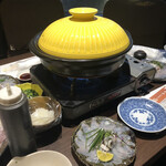 喜助 - 席に着いたら、準備万端になっていました。