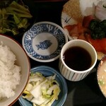 魚料理 芝文 - おまかせ刺身定食1000円