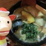 手打ちほうとうと発幸料理のお店 元祖へっころ谷 - ふき味噌ほうとう