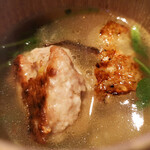 ウシマル - 真鴨コルテッティ、自家製フカヒレ、クレソン