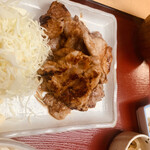 呑喰処 とんかつ 寿々女 - 相方さんの生姜焼き定食¥1,240