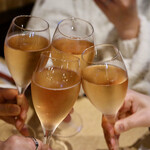 波へい - ロゼスパークリングで乾杯♪