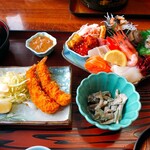 長浜荘 魚道場 - 刺身定食(特上)