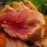 かめにい - ◆播州産メス鶏を使用したももタタキ＠７８０円