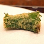 京都祇園 天ぷら八坂圓堂 - 鯛の大葉巻き