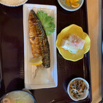 Funahashi Tateyama Tennen Onsen Yumegokochi - 鯖の塩焼き定食￥780