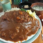 とんかつ一彦 - ロースカツカレー(全景) 1,000円