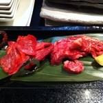 神戸焼肉かんてき - タン塩（並）＆カイノミステーキ