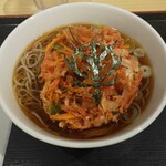Irorian Kiraku - シァア・アズナブルの赤い紅生姜の揚げ蕎麦