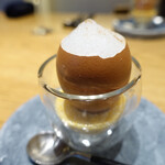 RESTAURANT hidamarino - 卵黄、トリフ、下仁田ネギ