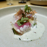 RESTAURANT hidamarino - 帆立貝、大根、蛤