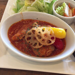 cafe nicori - チキンのトマト煮込み