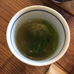 cafe nicori - ほうれん草のコンソメスープ